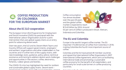 Coffee in Colombia fact sheet - Cover