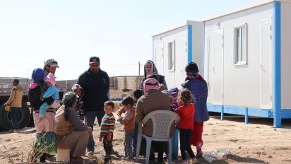 Syrian farm workers in Jordan