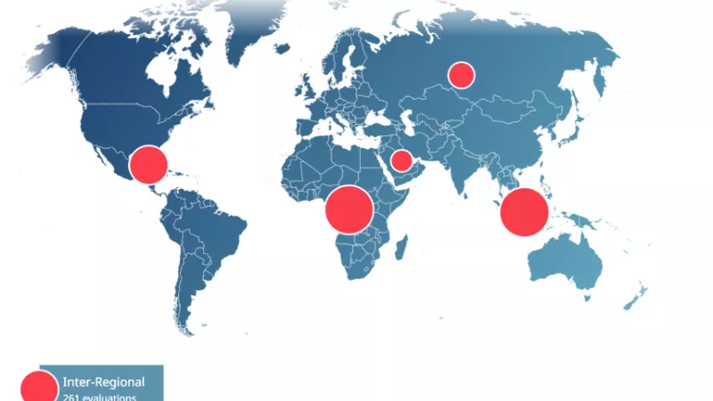 Mapping feature of i-eval Discovery dashboard